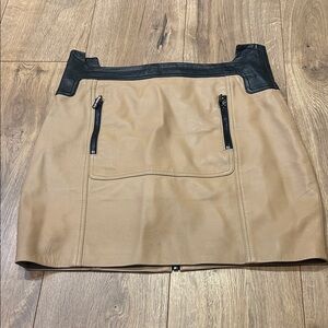 NWOT Stella & Jamie leather skirt